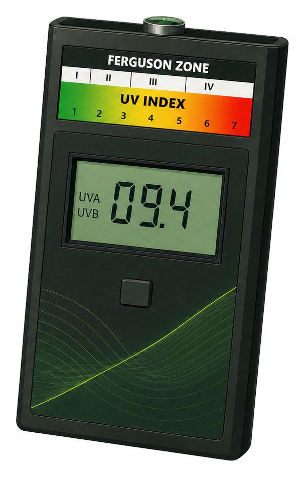 Solarmeter Model 6.5 UV Index Meter 2D 渲染细节图